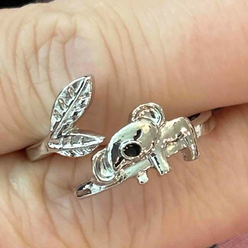 Silver Elephant Wrap Ring
